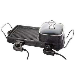 Electric Griller With Soup Pot