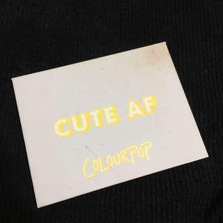 Colourpop yes please 眼影盤 七～八成新