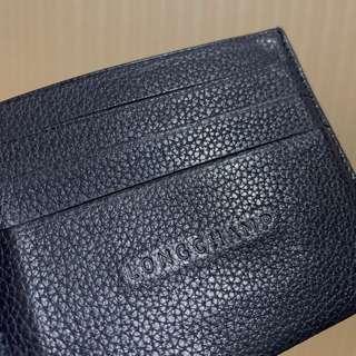 LONGCHAMP leather card wallet Navy Blue