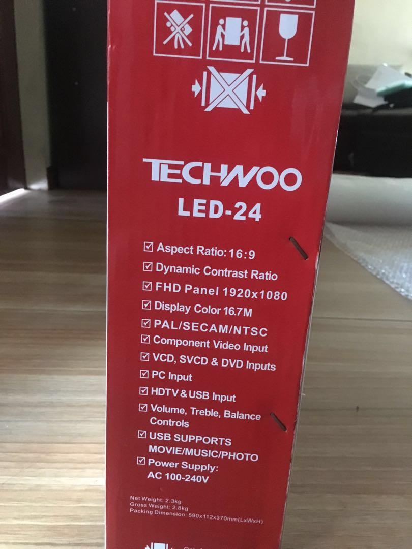 24 inches TECHWOO LED TV, TV & Home Appliances, TV & Entertainment, TV ...