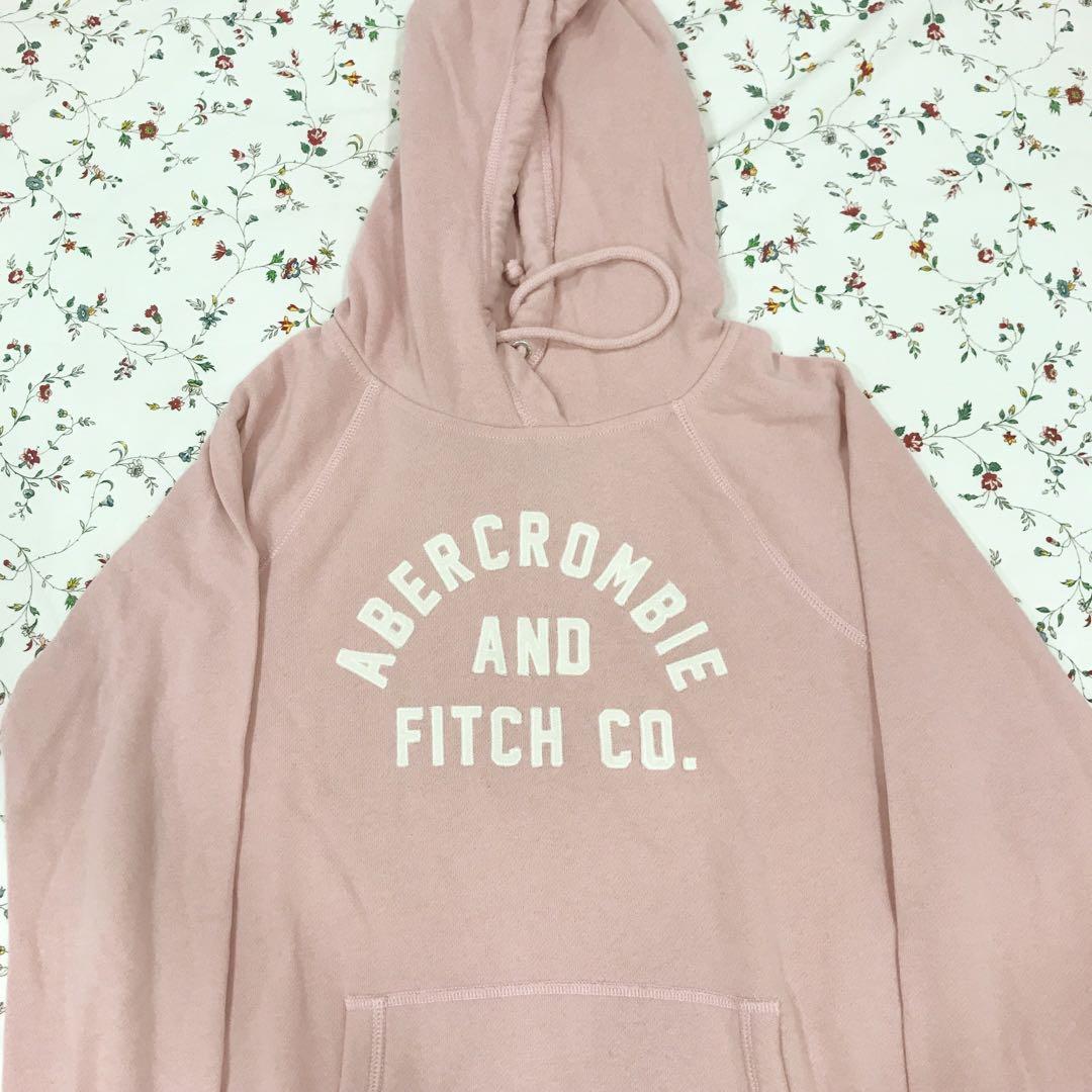 abercrombie and fitch pink hoodie