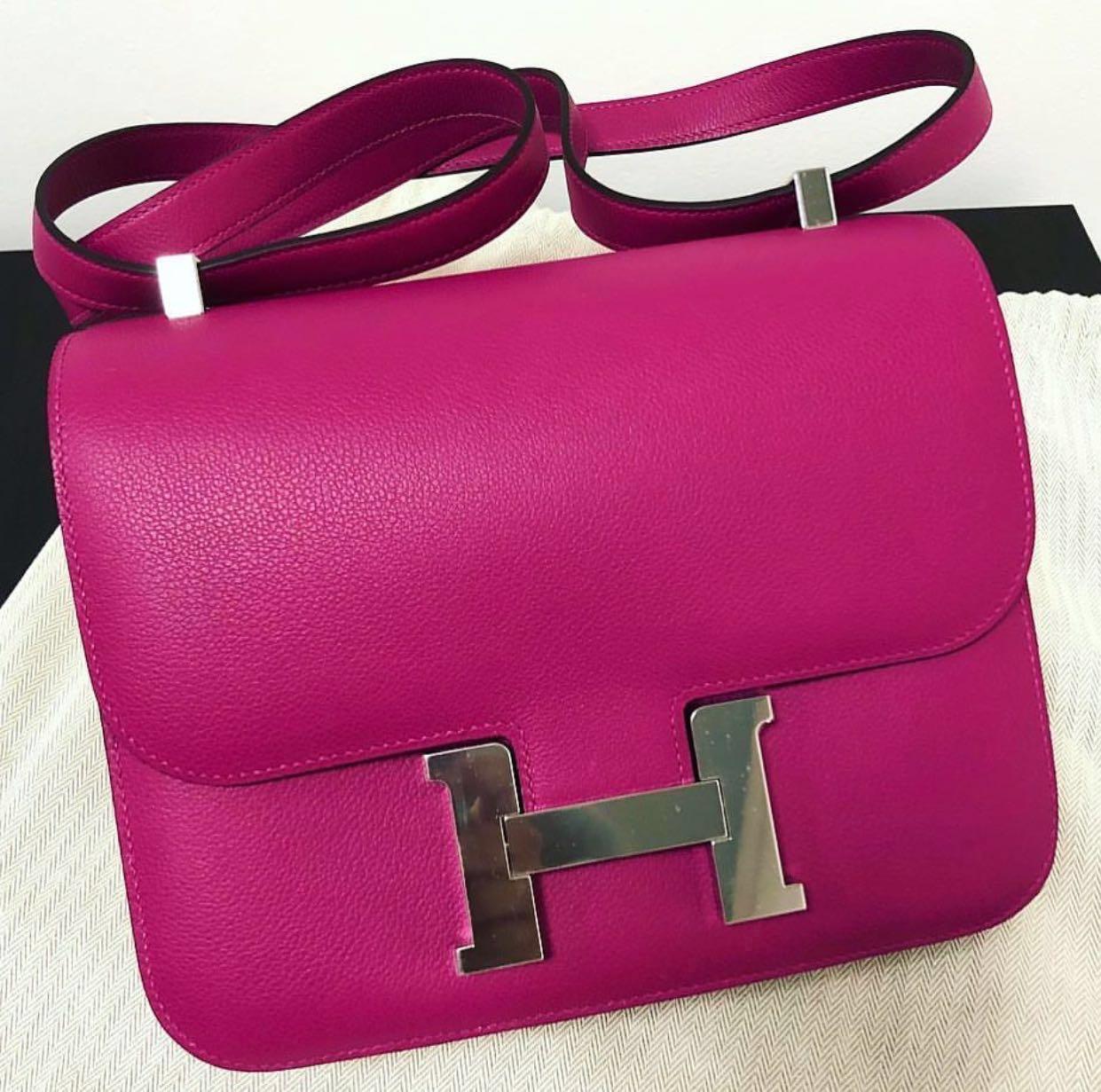 Hermes Mini Kelly Pink Croc Skin, Women's Fashion, Bags & Wallets, Purses &  Pouches on Carousell