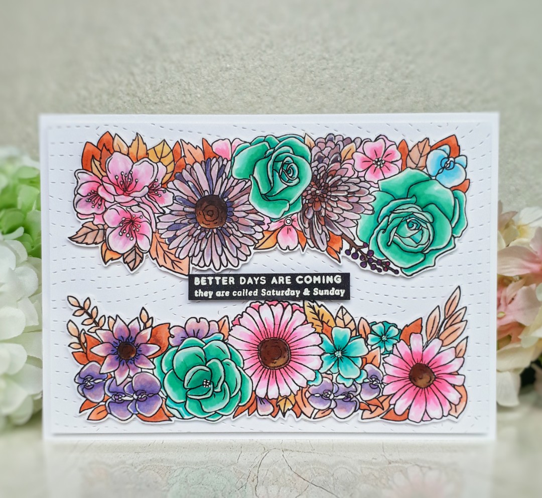 Better Days Are Coming Card Aquamaine Design Craft Handmade Craft On Carousell