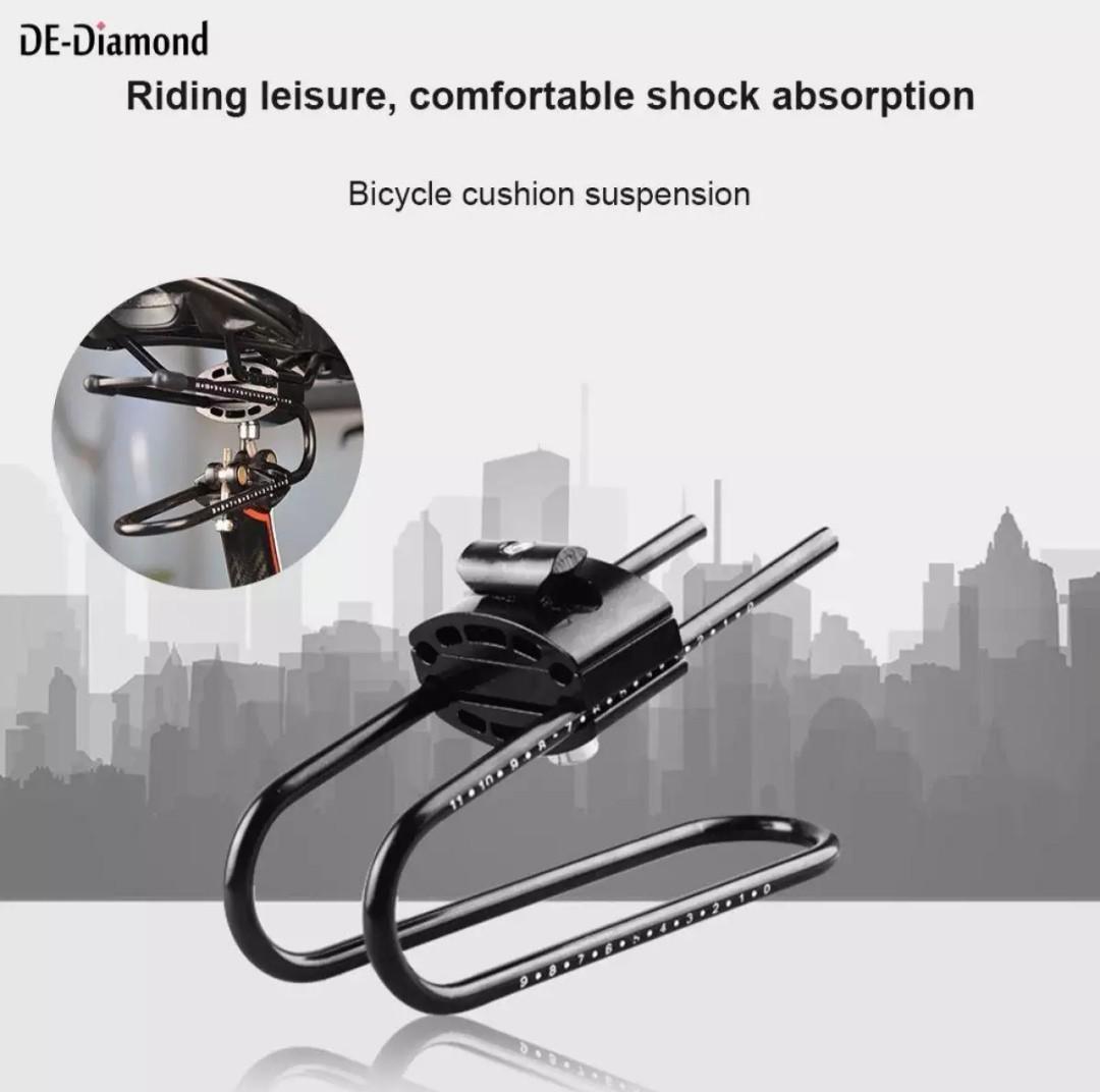 Saddle Suspension Device Shock Absorber Bike Alloy Spring Steel Adjustable