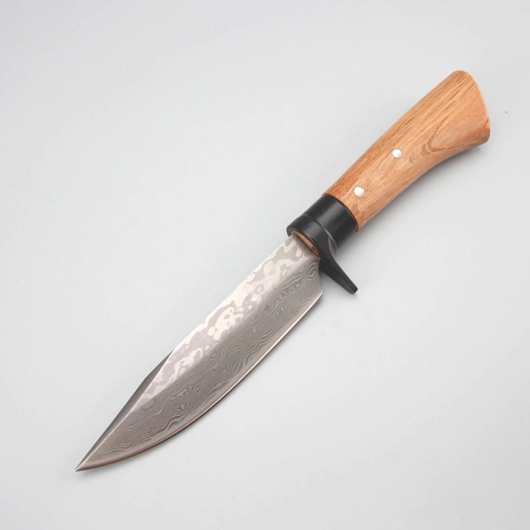 Bn Full Size Genuine Damascus Patterned Fixed Blade Drop Point Survival Knife High Carbon Stainless Steel Valyrian Steel Trekking Hiking Camping Ns Military Tactical Travel Travel Essentials Outdoor Camping On