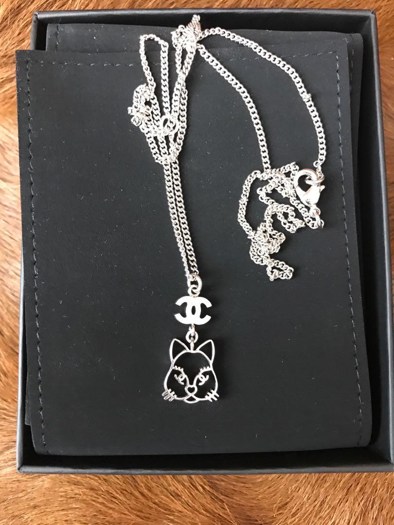 Chanel cat necklace sale