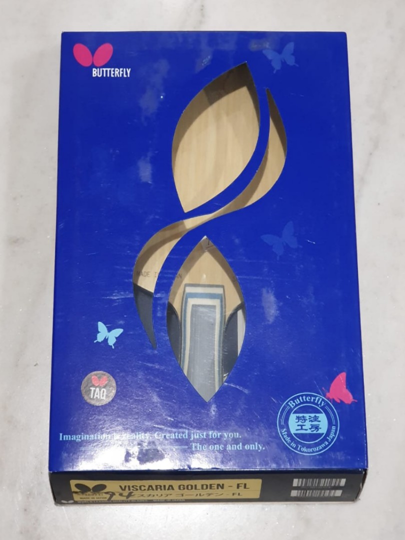 Bois Butterfly Viscaria Golden S Code – 90g, Neuf, Tennis De Table