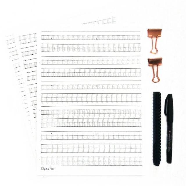 Calligraphy Practice Sheets Design Craft Craft Supplies