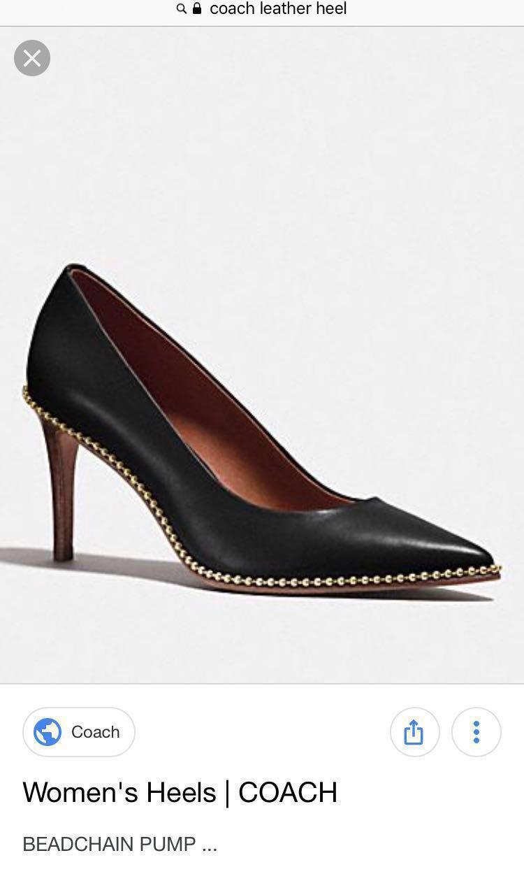 Coach studded heels on sale