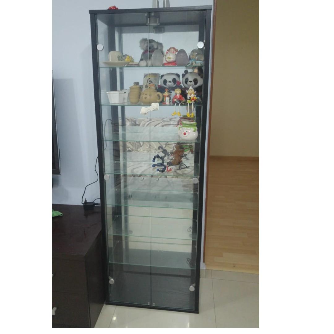Display Cabinet With Light Furniture Shelves Drawers On Carousell