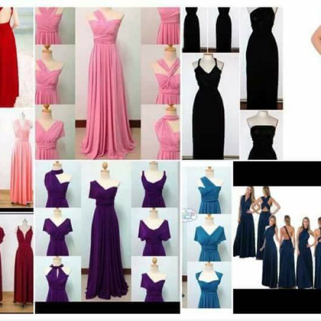 Floor Length Maxi Infinity Dress On Carousell