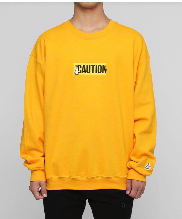 FR2 caution embroidery sweatshirt, Men's Fashion, Tops & Sets