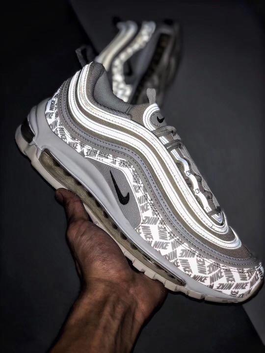 Full size Nike Air Max 97 Reflective Logo 3M Sneaker Footwear Shoes