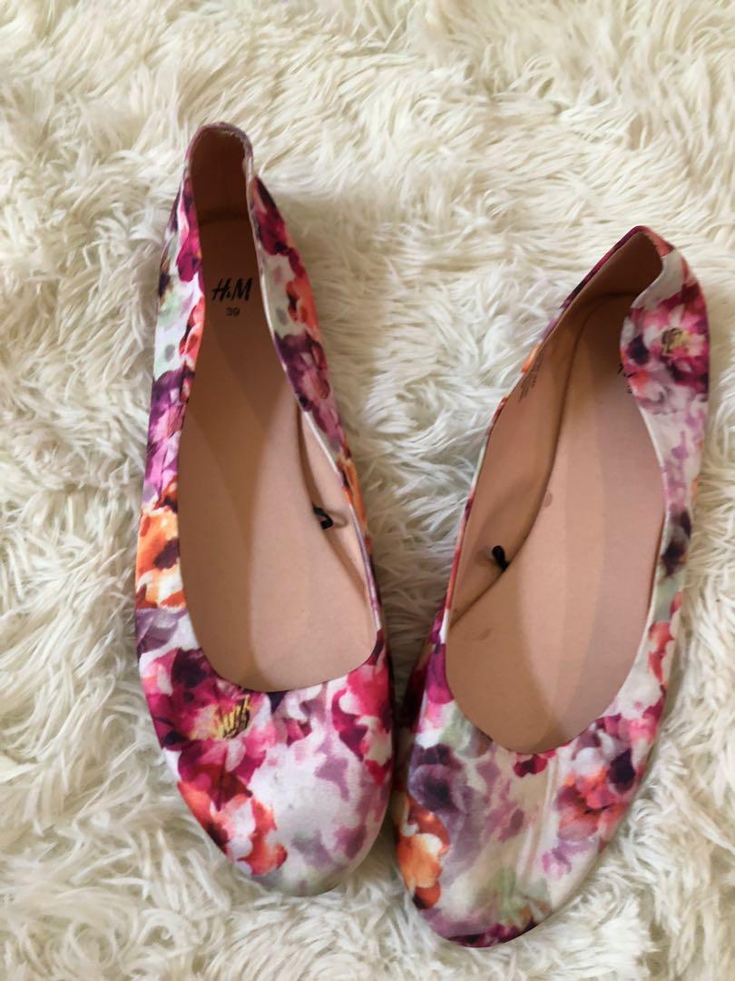 floral flats womens shoes