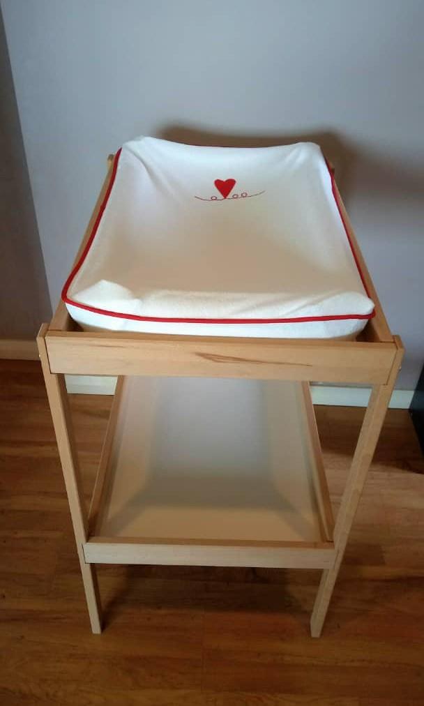 IKEA Sniglar Changing Table with Baby Mat and Cover, Babies & Kids