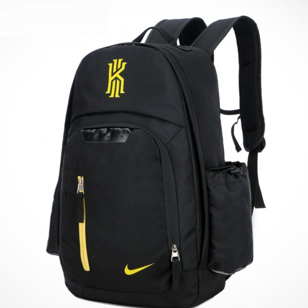 Kyrie backpack black and best sale gold