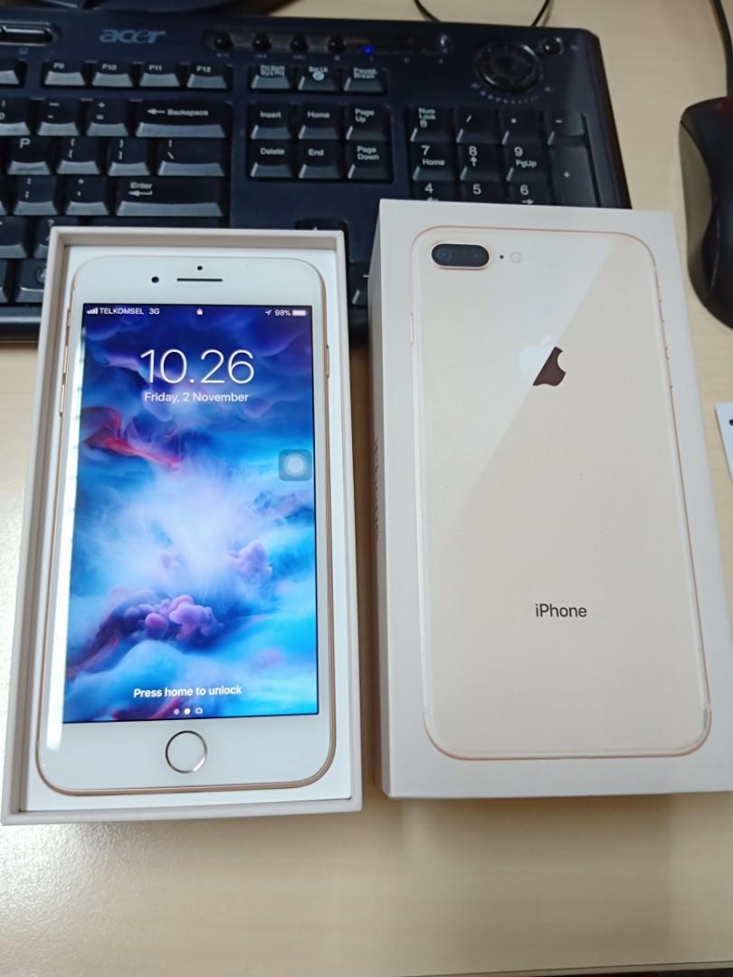 Iphone 8 8 Plus 64gb Garansi Resmi Warna Rose Gold Telepon