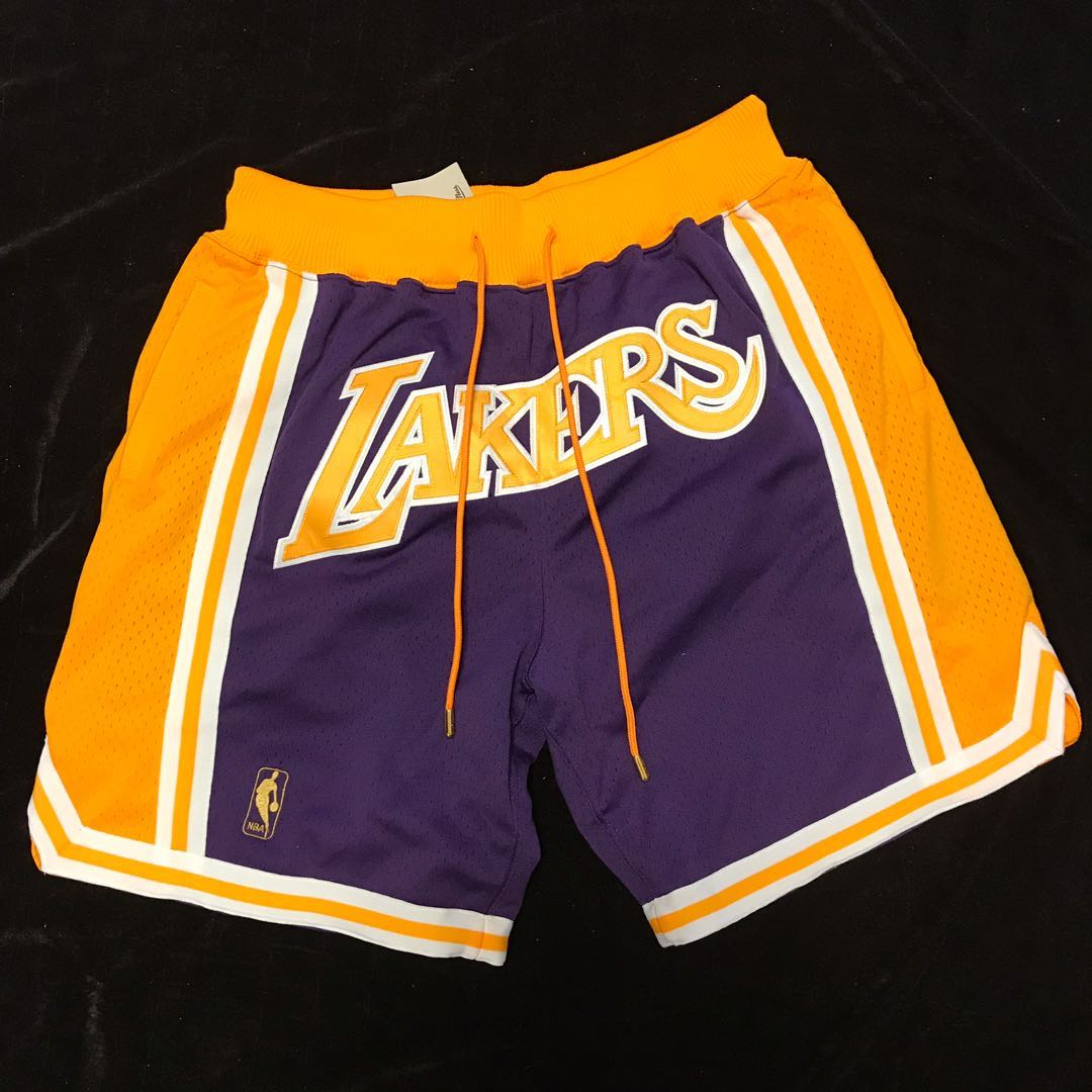 Lakers away shop shorts