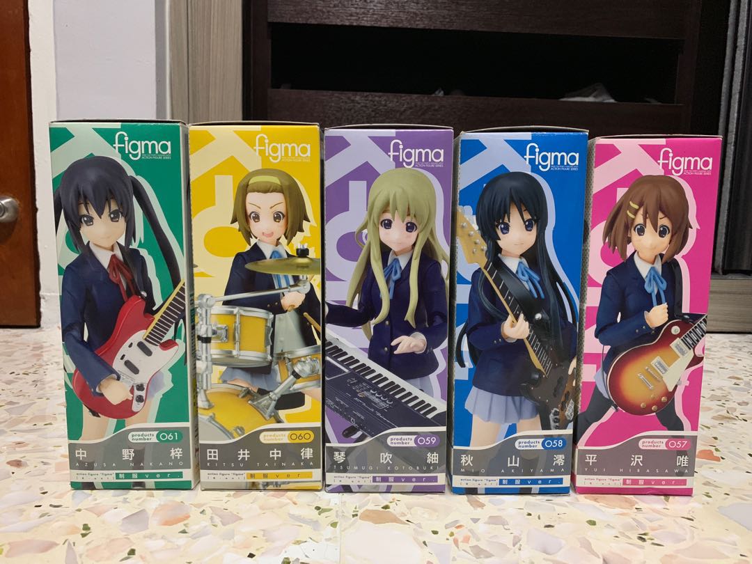 figma Anime K-on Yui Mio Ritsu Tsumugi Azusa Action Figure genuine from Japan 