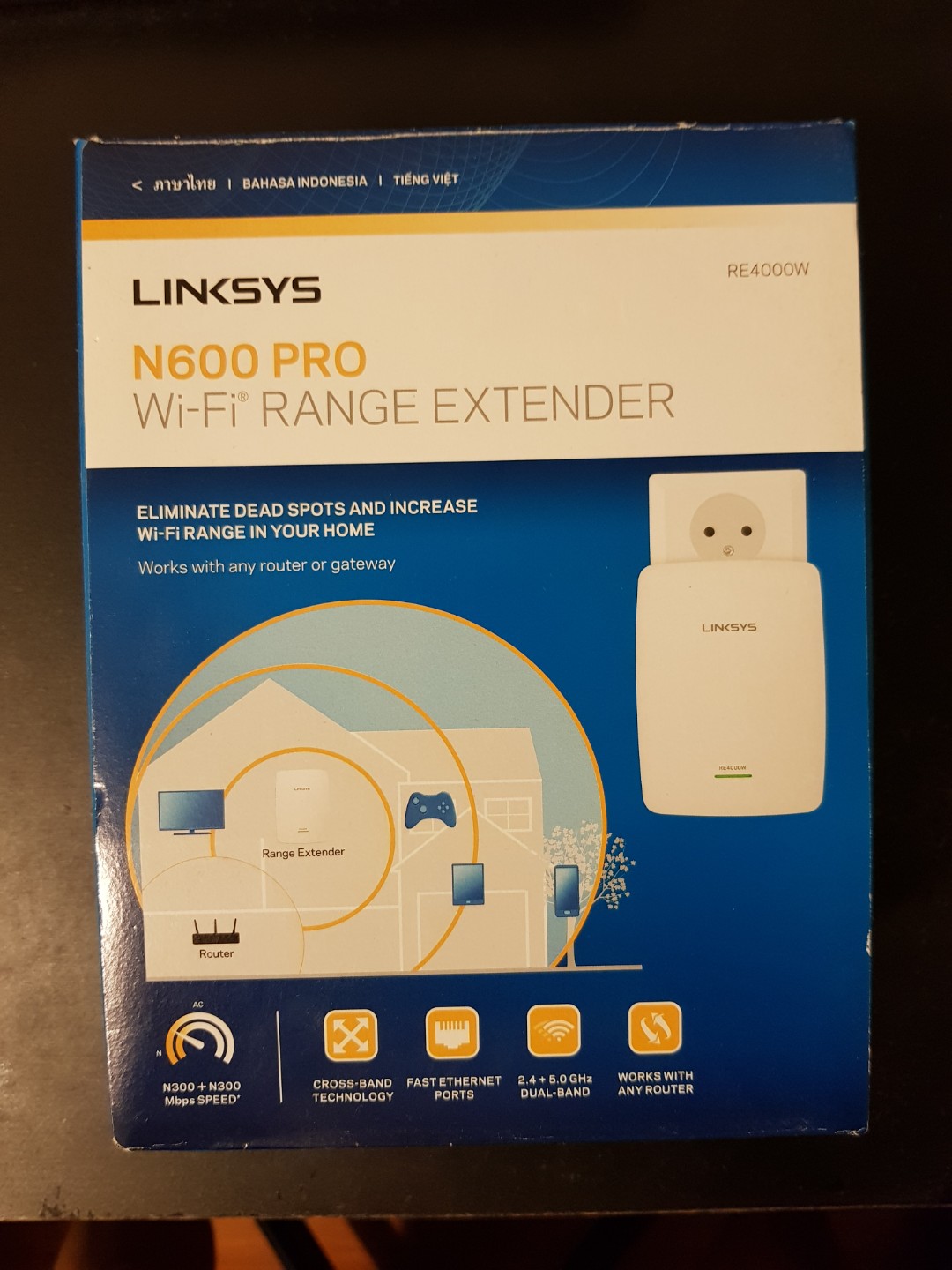 Linksys Re4000w N600 Pro Wifi Range Extender Electronics
