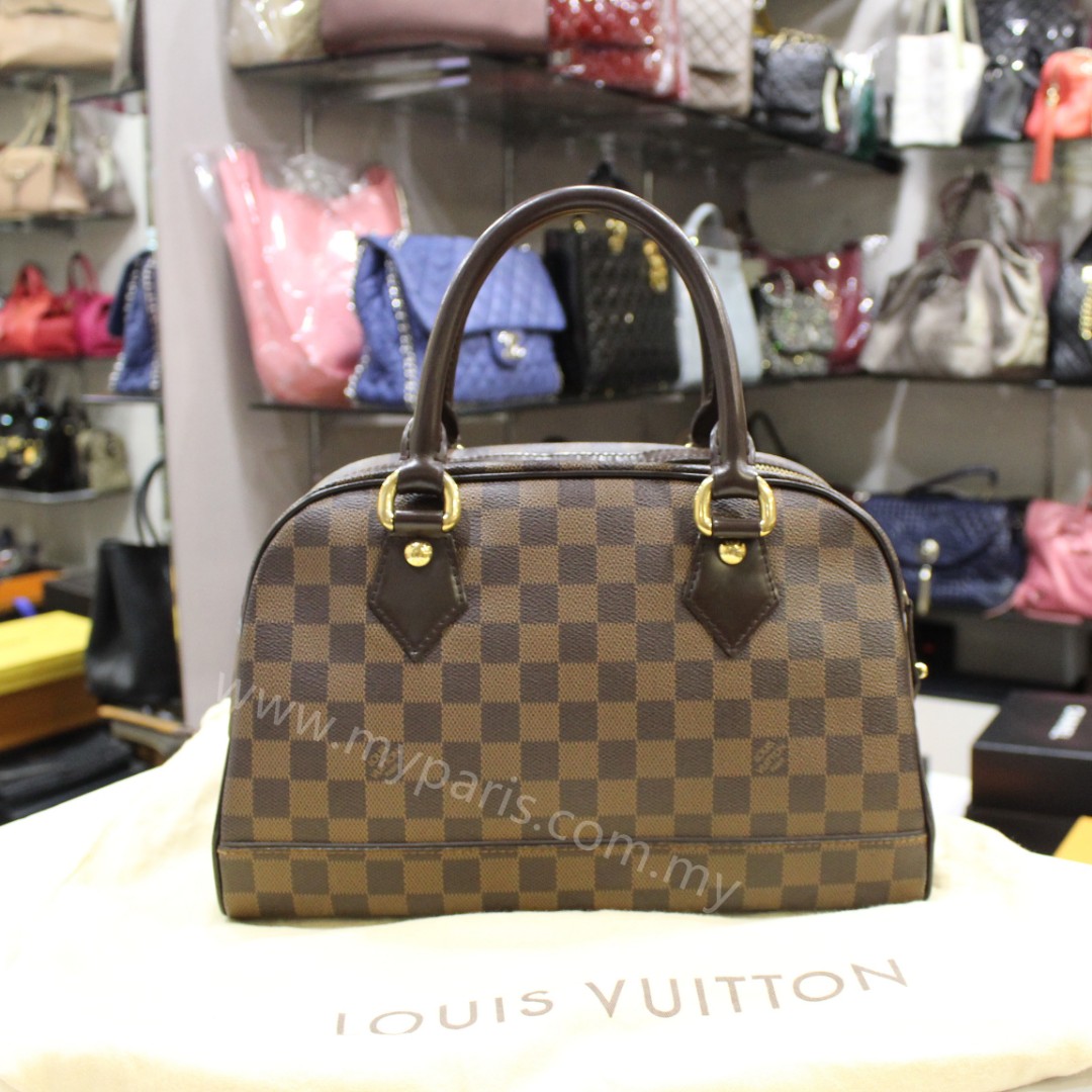 Louis Vuitton Damier Ebene Canvas Duomo Bowling Bag, Luxury, Bags