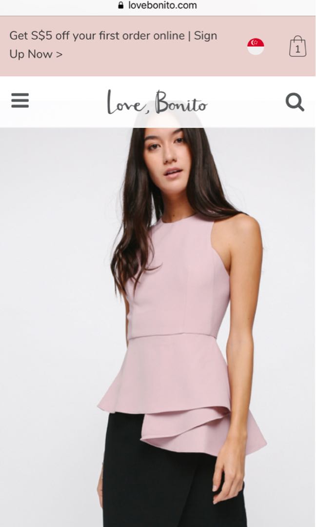 love bonito peplum top
