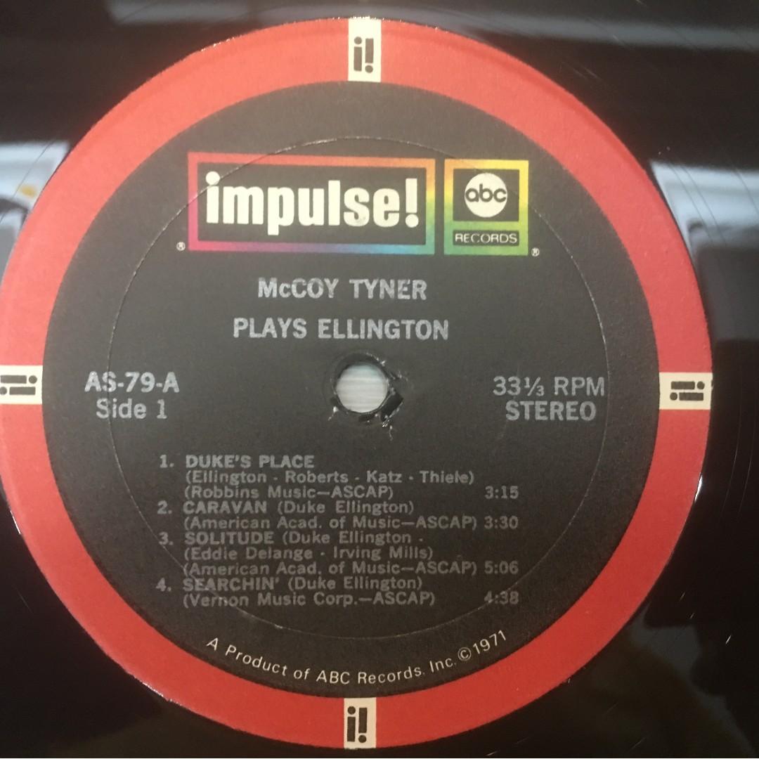 McCoy Tyner ‎– McCoy Tyner Plays Ellington, Vinyl LP, Impulse! ‎– AS-79,  1968, USA