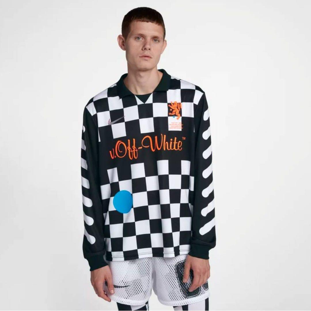 Off white nike checkered shirt hotsell