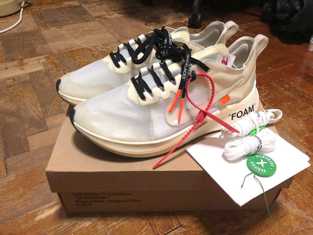 Off White The 10: Nike Zoom Fly OG US 12, Men's Fashion, Footwear, Sneakers  on Carousell