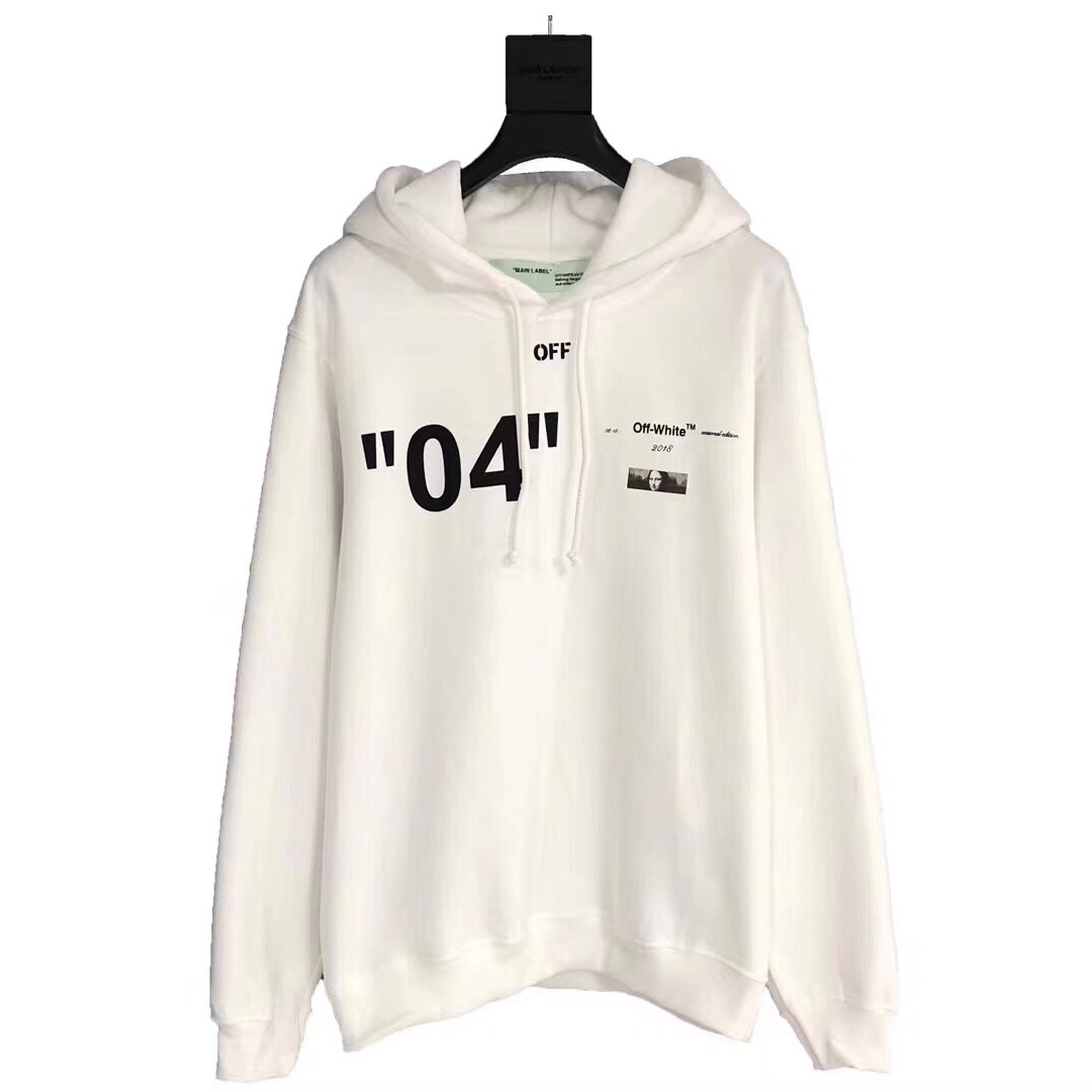 Off White Ow 04 For All Mona Lisa Hoodie Men S Fashion Clothes Tops On Carousell