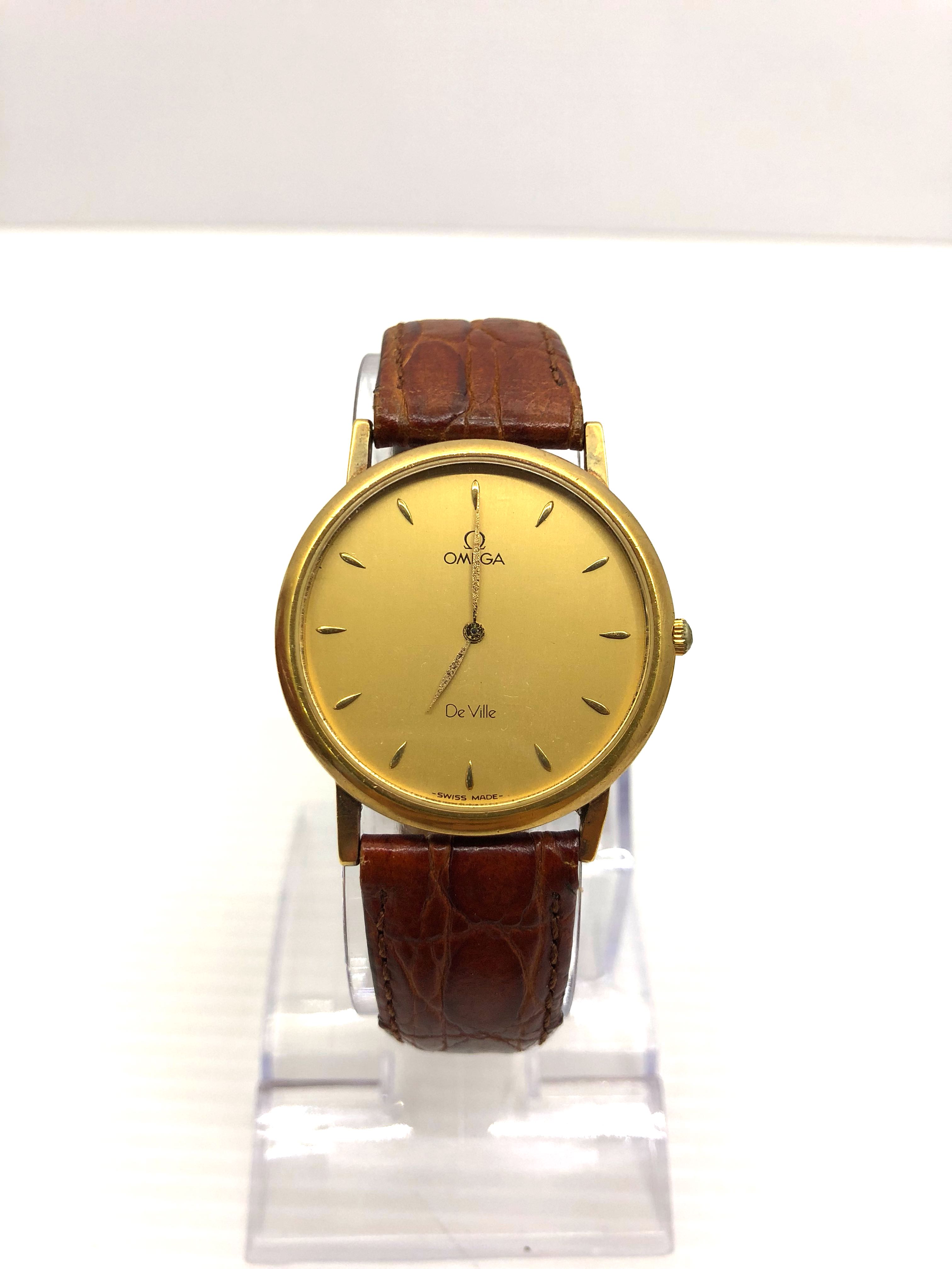 OMEGA 750 Gold De Ville Watch 187000925 Men s Fashion Watches