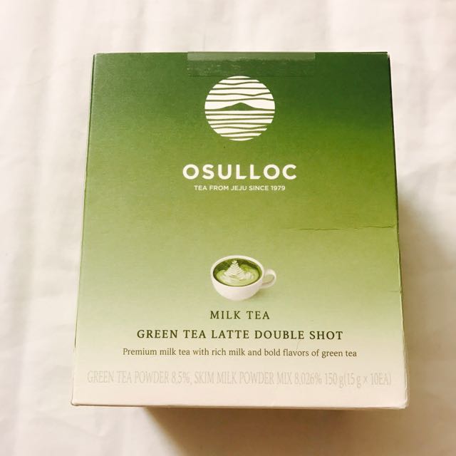 Osulloc Jeju island green tea latte (milk tea), Food & Drinks