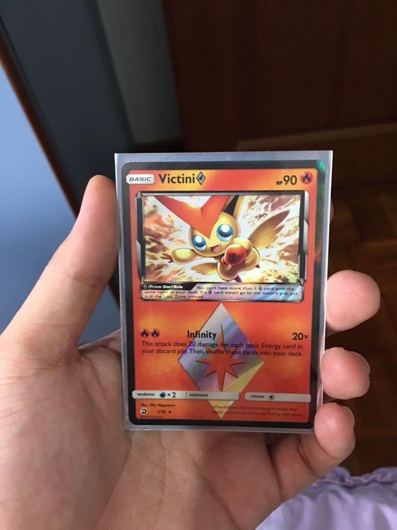Pokemon Card Victini Prism Star Toys Games Board Games Cards On Carousell