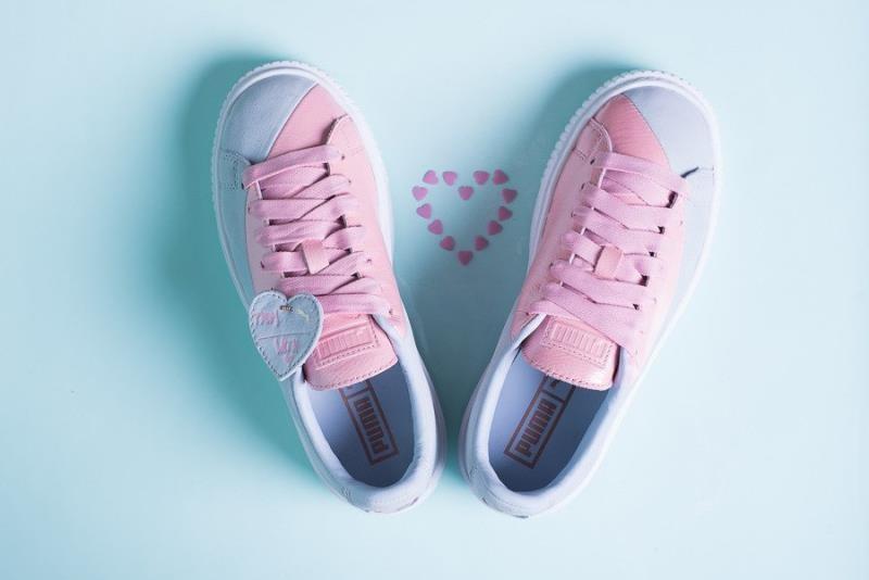 Puma basket platform valentine outlet
