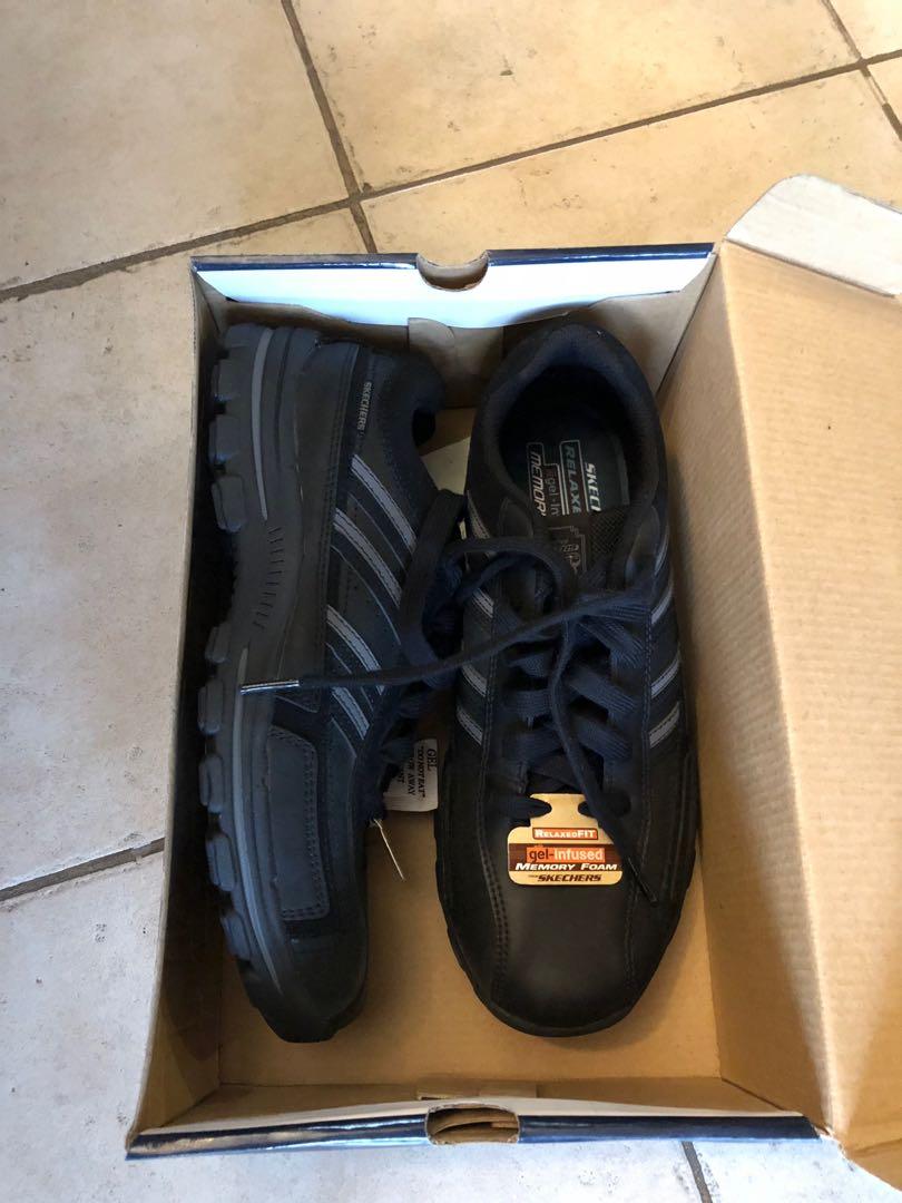 skechers relaxed fit gel infused memory foam mens
