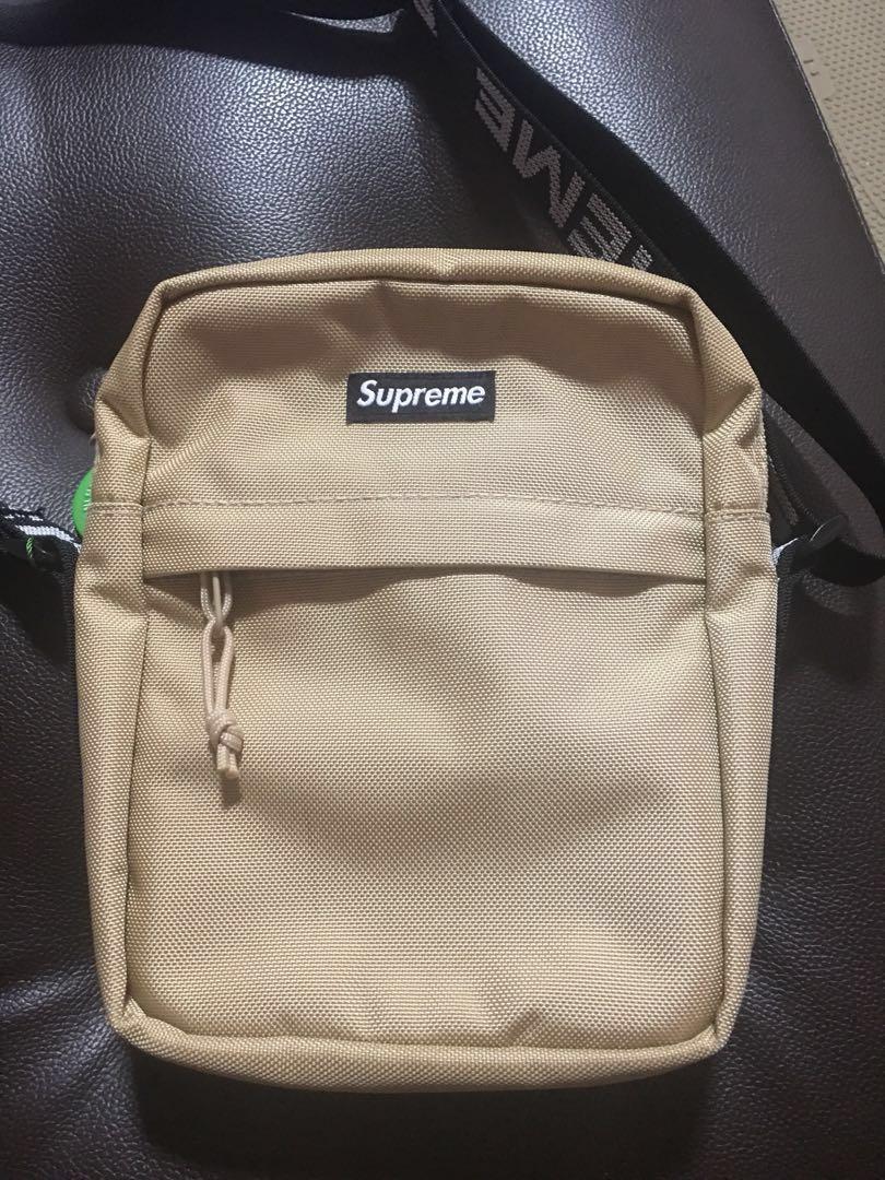 SS18 Supreme Shoulder Bag - Tan - AUNTHENTIC WITH RECEIPT ✓