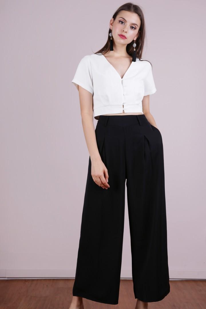 Womens black flowy pants Clearance