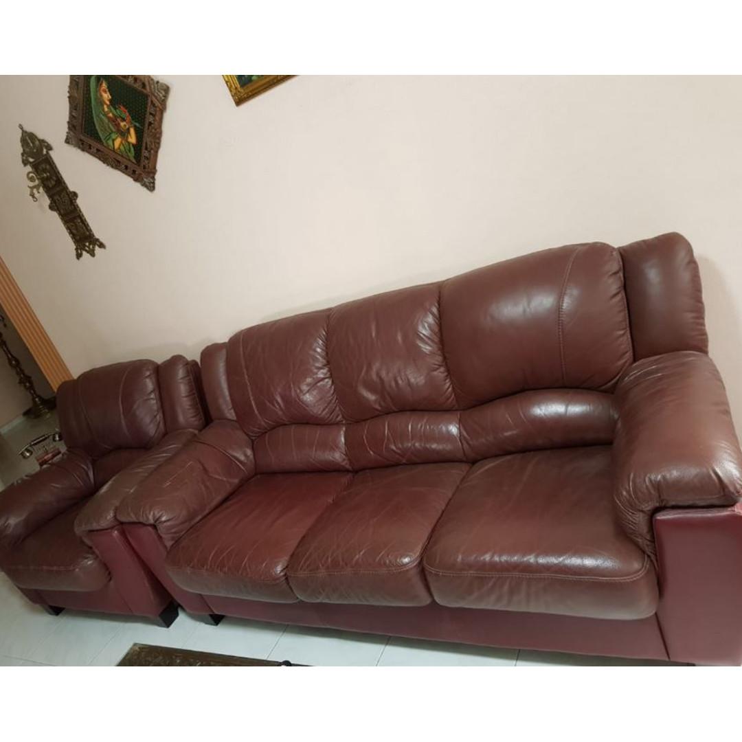 Used leather sofas for discount sale near me