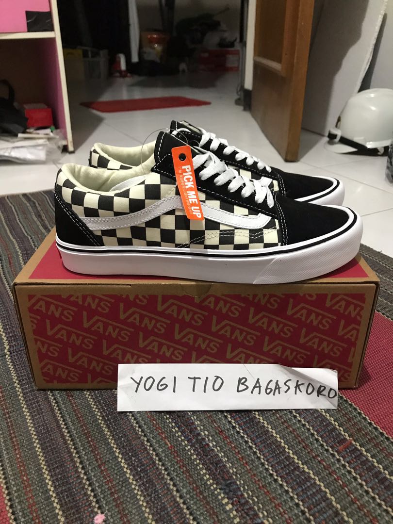 Vans old skool checkerboard lite deals