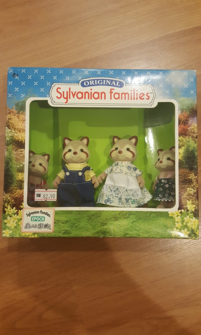 Sylvanian families mulberry raccoon family on sale