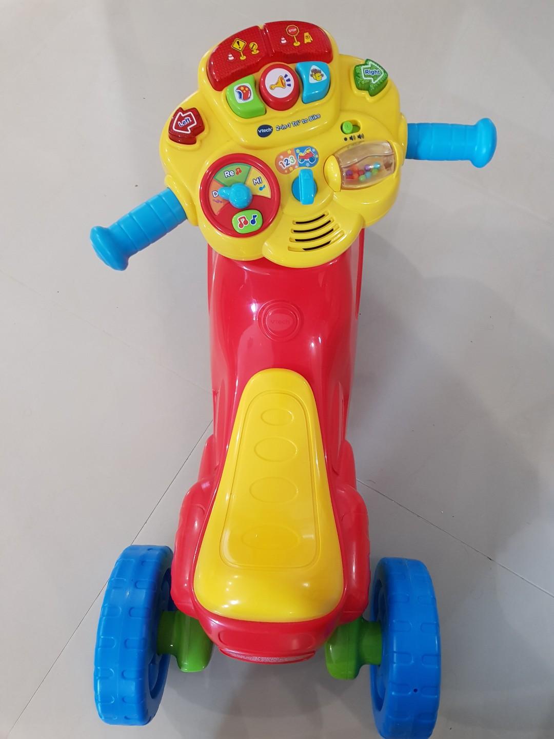 Vtech Tricycle to Bike with Music Babies Kids Infant Playtime on Carousell