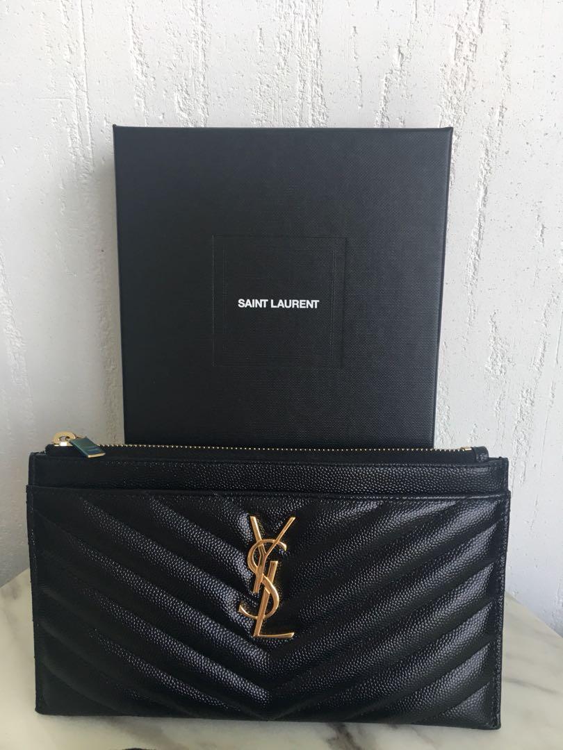 Saint laurent online slim wallet