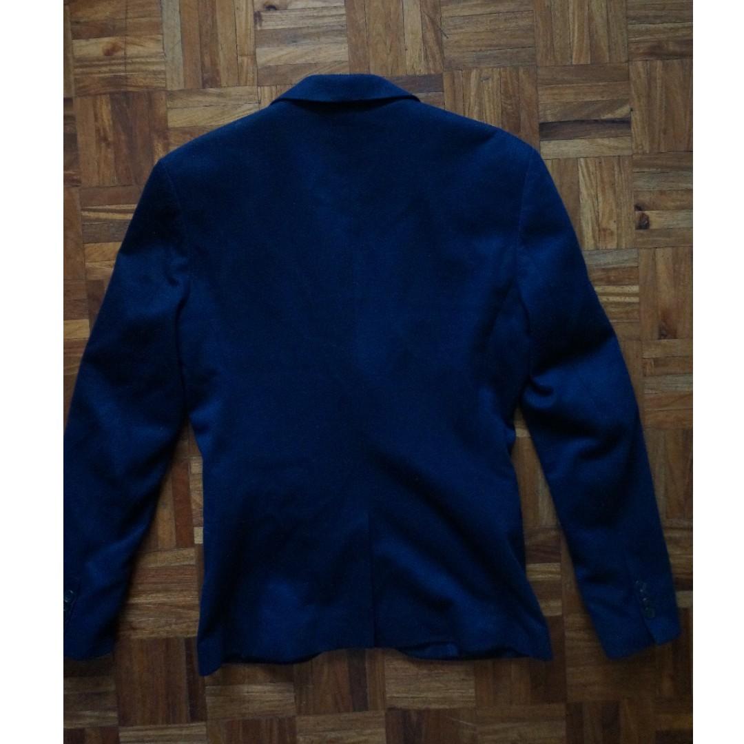 zara navy blue blazer