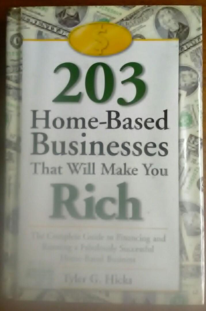 203 Home-Based Businesses That Will Make You Rich (Category: Storybooks) located in Makati City. Submitted by bher.b (Listing ID 197814719, Image 1). Description: Hard bound, with plastic cover.