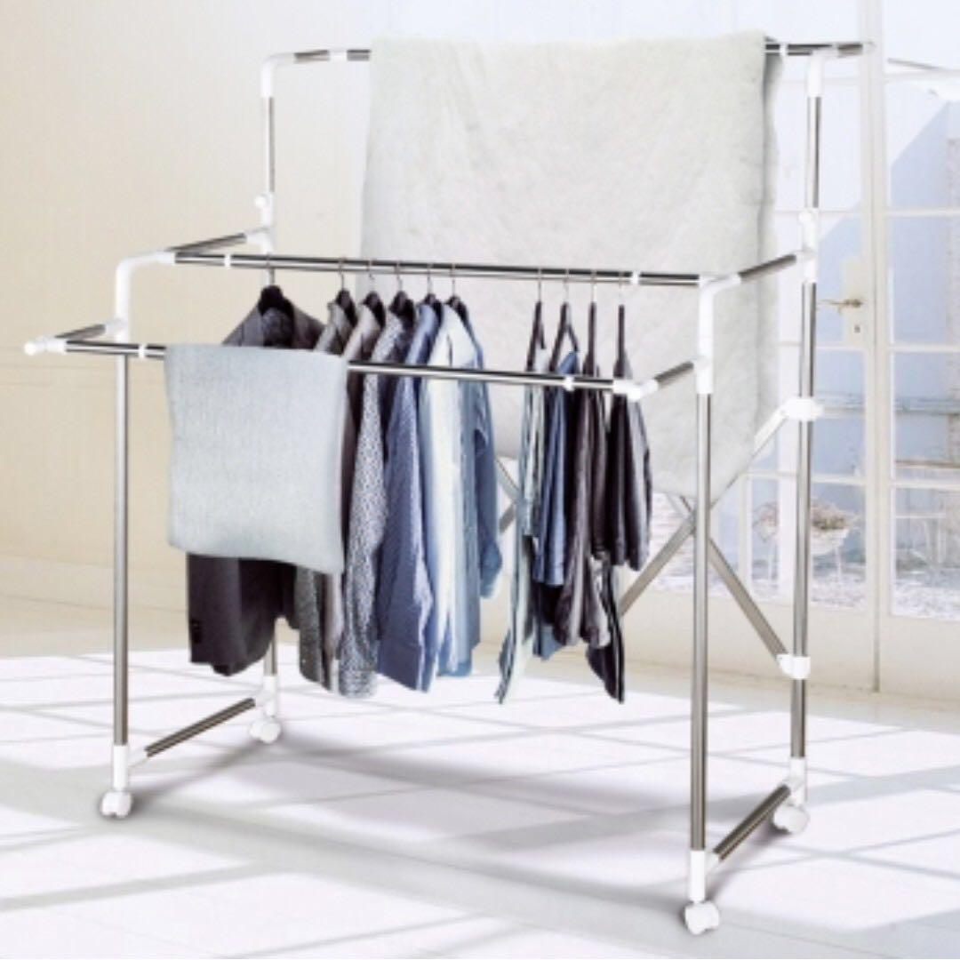 5 Ft Stainless Steel Laundry Rack Ultimo Casa Furniture Home