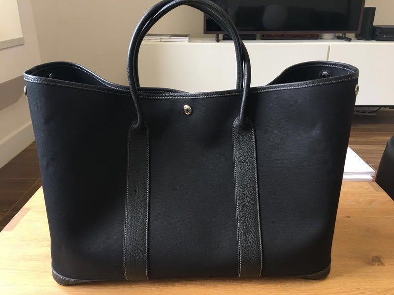 98%new Hermes large GP canvas garden Party 39, 名牌, 手袋及銀包- Carousell