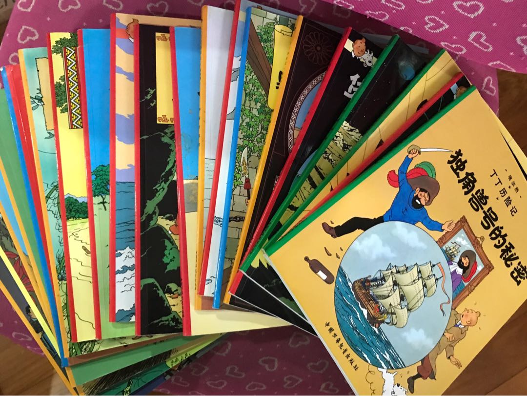 丁丁历险记漫画 全套 Adventures Of Tin Tin Chinese Full Set 21 Vol Hobbies Toys Books Magazines Children S Books On Carousell
