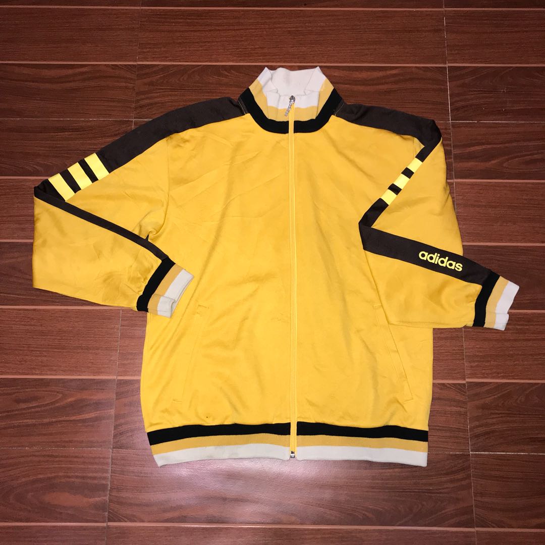 mustard yellow adidas jacket