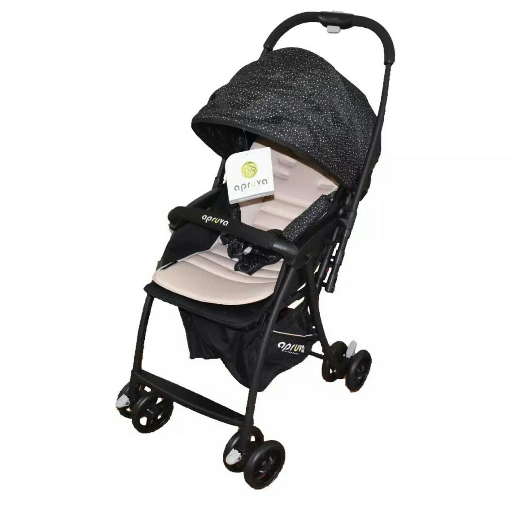Apruva Black stroller Babies Kids Going Out Strollers on