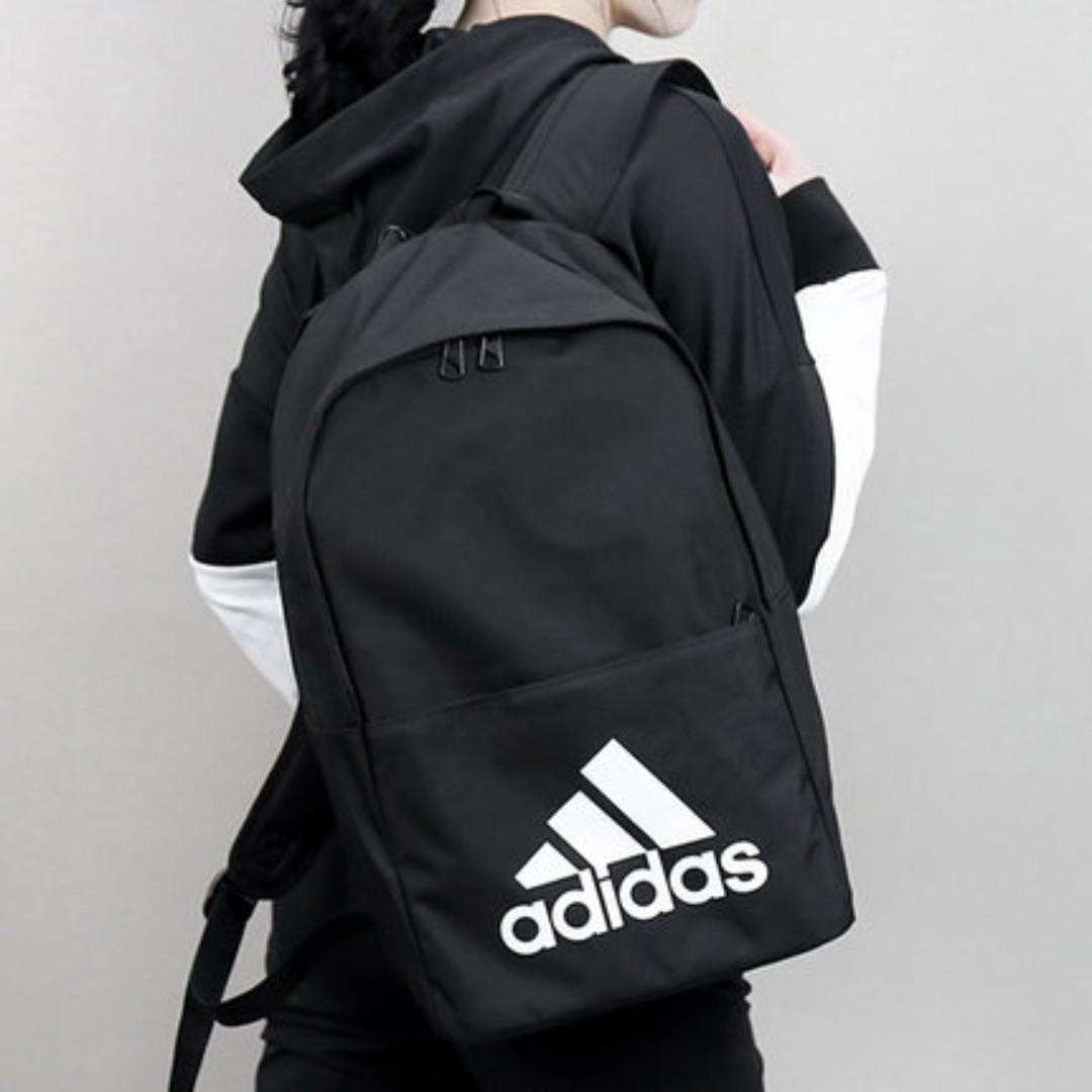 adidas school backpack black